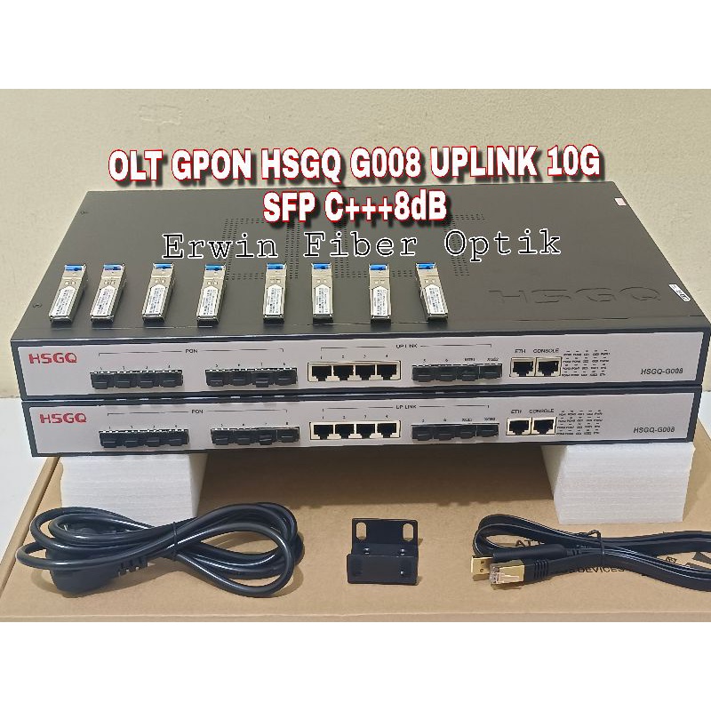 Jual OLT GPON HSGQ 8 PORT G008 LENGKAP SFP+++8dbm | Shopee Indonesia