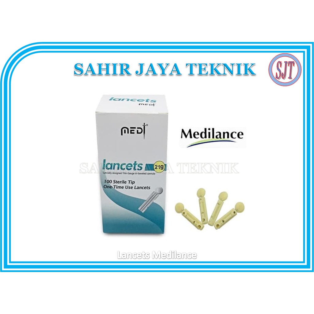 Jual JARUM BEKAM MEDILANCE BLOOD LANCET 21G JARUM BEKAM 1 BOX ISI 100 ...