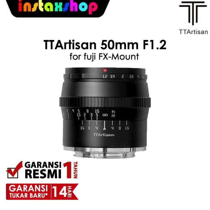 Jual Ttartisans 50mm F1 2 For Fuji X Mount Black Shopee Indonesia