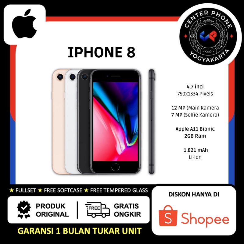 Jual IP 8 64Gb second original | Shopee Indonesia