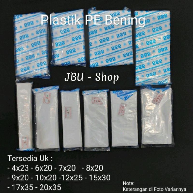 Jual Kantong Plastik Pe Kiloan Uk 30x45 25x45 20x35 17x35 15x30 12x25 10x20 9x20 8x20 7x20 6x20 3394