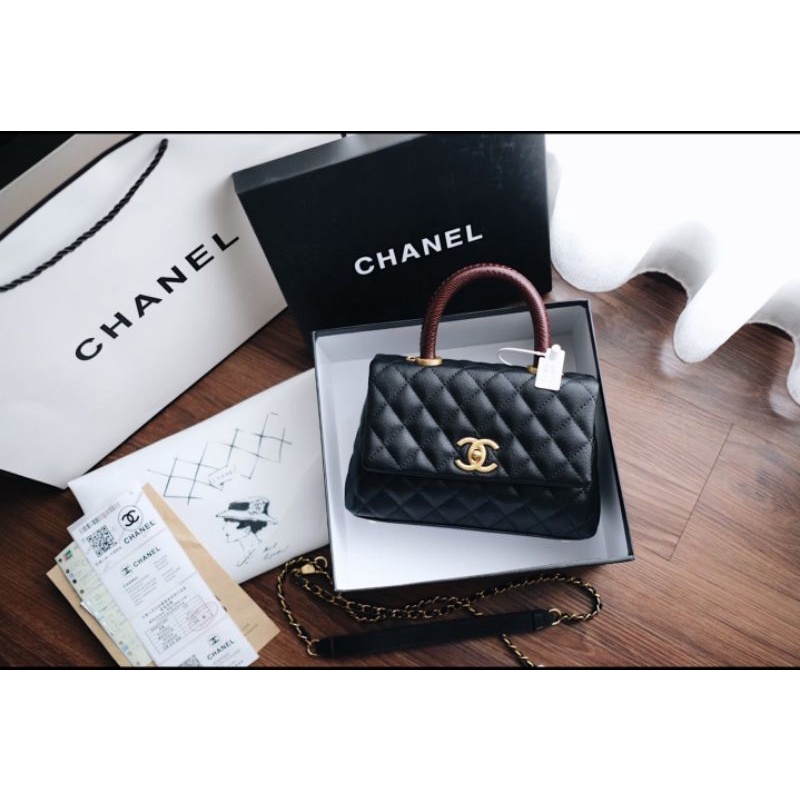 Jual Chanel Classic Coco Handle Small Bag | Shopee Indonesia