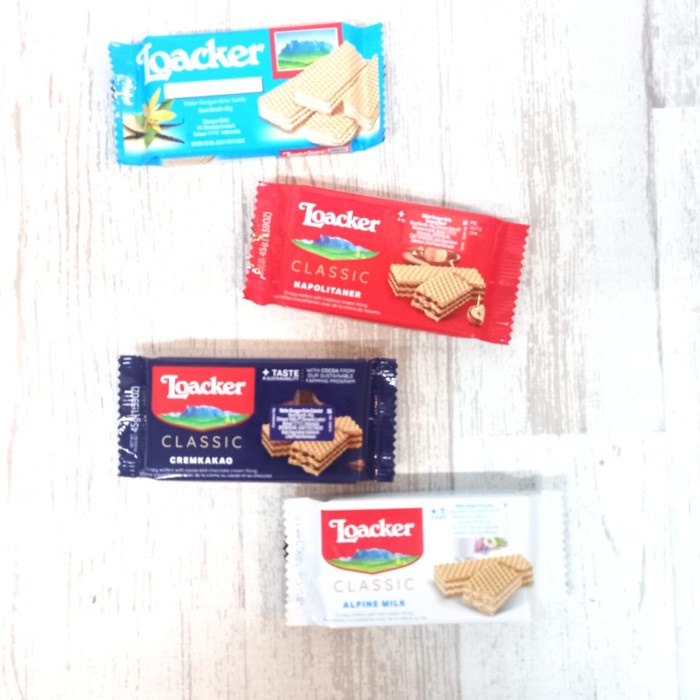 Jual TBS.ID-WAFER LOACKER VARIANT VANILLE, COCOA MILK, MILK 45GR ...