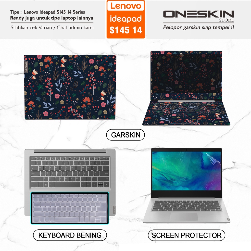 Jual Garskin Sticker Laptop Pelindung Screen Keyboard Protecto Lenovo Ideapad S145 14 15 14api 