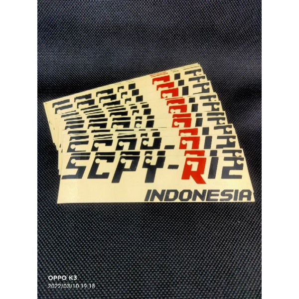 Jual stiker SCPY-R12 INDONESIA stiker motor scoopy | Shopee Indonesia
