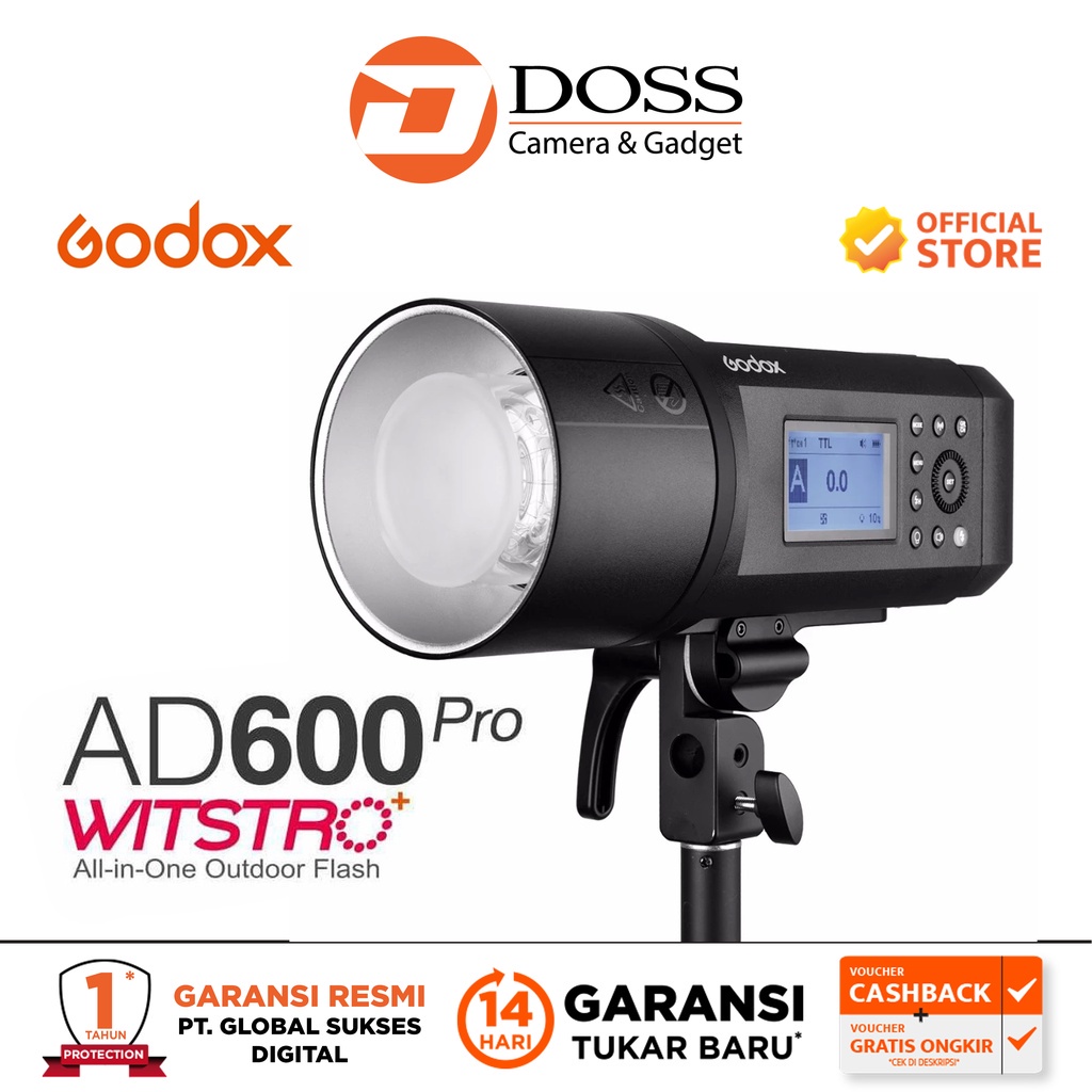 Jual Godox AD600Pro Witstro All-In-One Outdoor Flash / AD600 Pro ...
