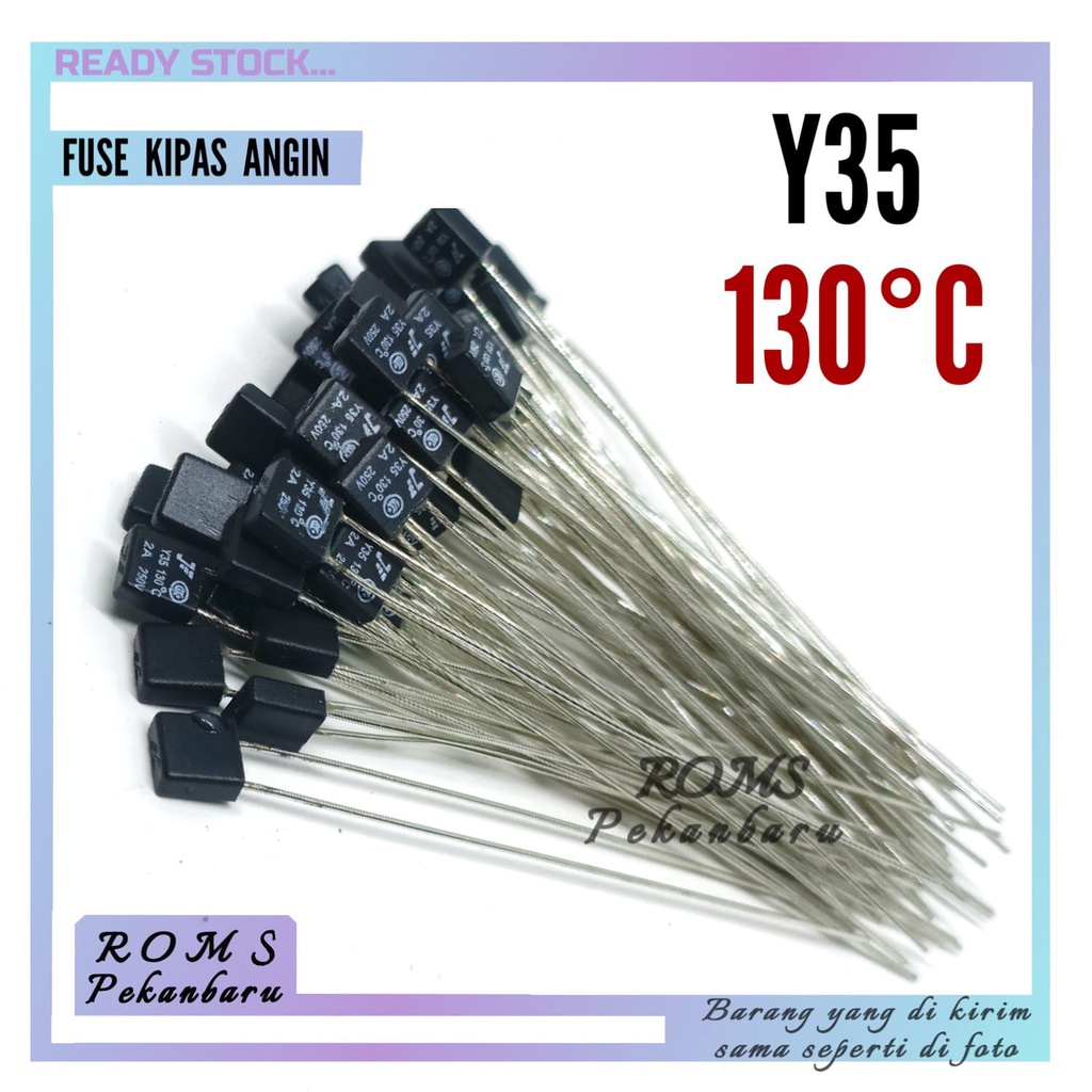 Jual FUSE KIPAS ANGIN 130C 2A 250V-SEKRING KIPAS ANGIN -THERMALFUSE ...