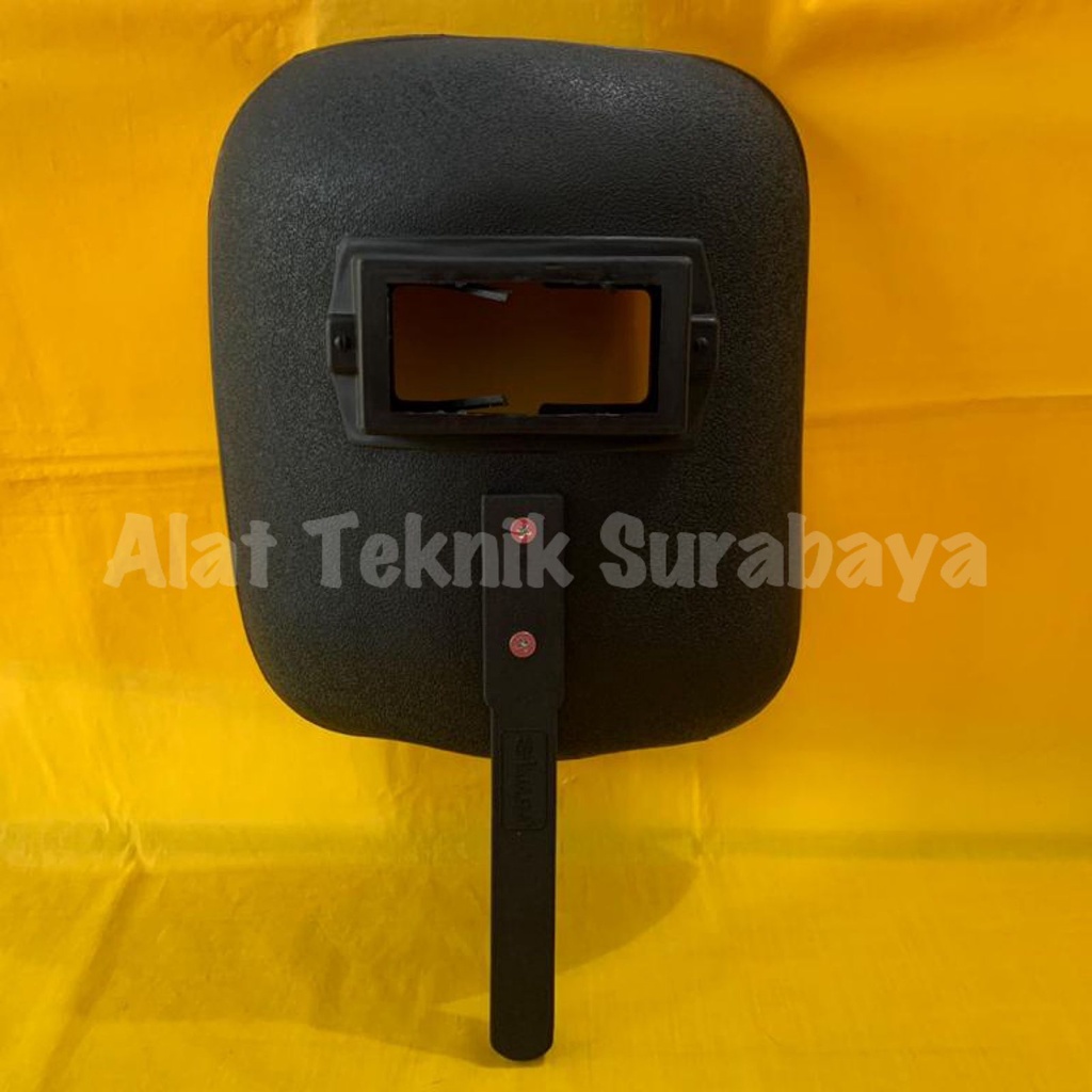 Jual TOPENG LAS ABUS HITAM TOPI KEDOK KEPALA WELDING HELMET PEGANG HELM ...