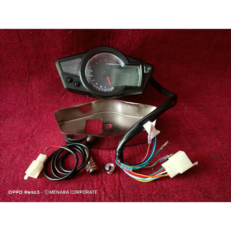 Jual SPIDOMETER RPM DIGITAL MODEL KOSO RX1N SET PANGKON DUDUKAN SPIDO ...