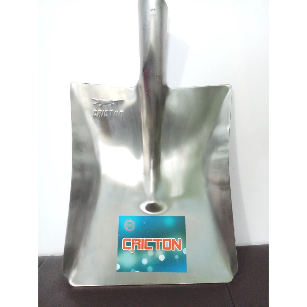 Jual Sekop Rata Stainless tanpa gagang CRICTON / Kepala Skop Pasir ...