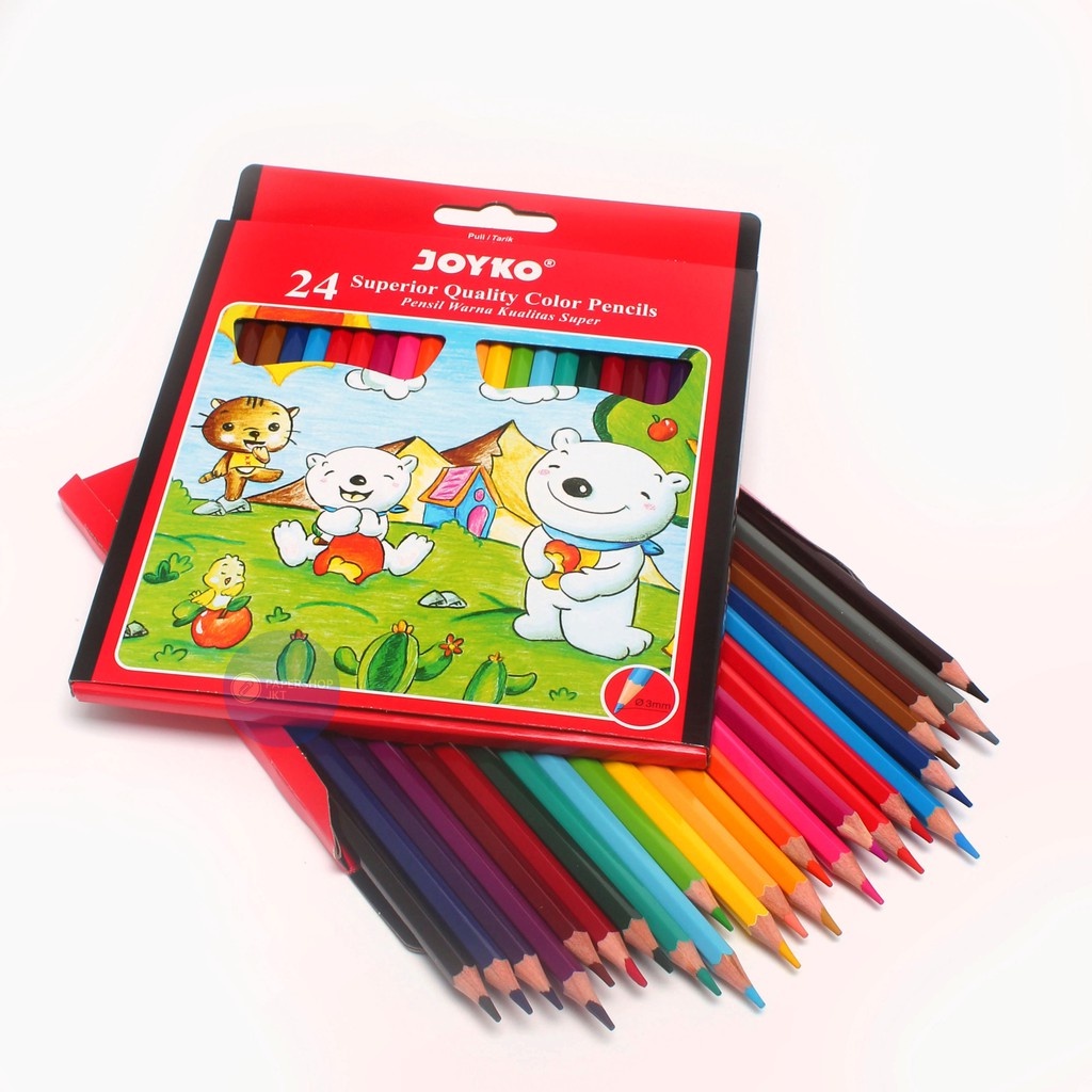 Jual Pensil Warna Joyko Set 24 36 48 Warna Perpcs Mewarnai