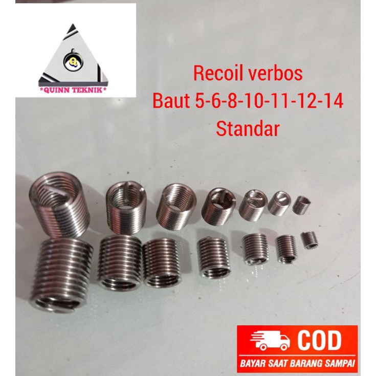 Jual Recoil Helicoil Verbos Baut Drat Standar Shopee