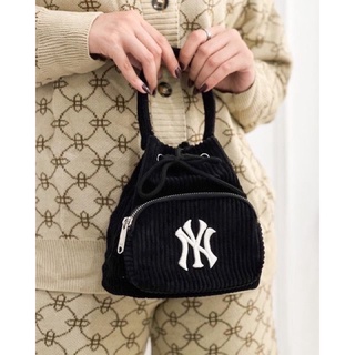 MLB Corduroy Bucket Bag New York Yankees Cream 3ABMS0416-50CRS