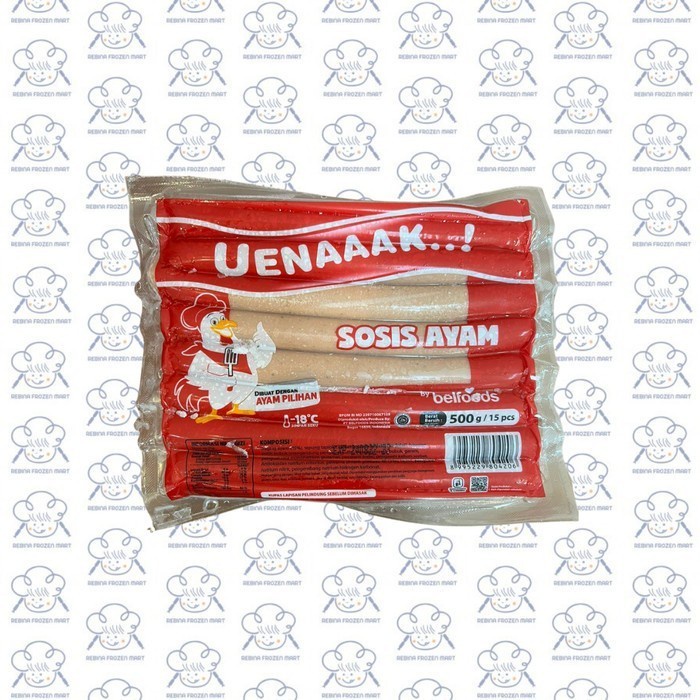 Jual Belfoods Uenak Sosis Ayam 500gr 15pcs Shopee Indonesia