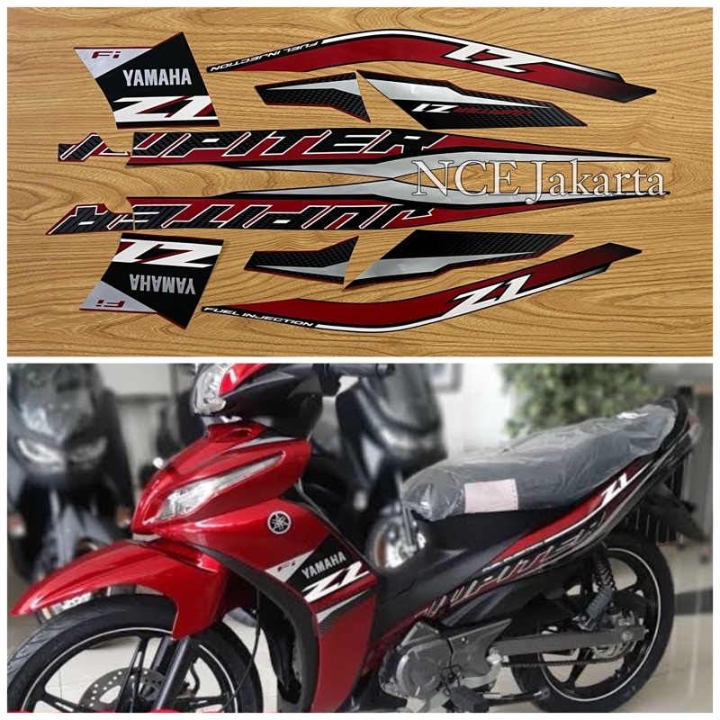 Jual STIKER STRIPING MOTOR JUPITER Z1 2021 MERAH | Shopee Indonesia