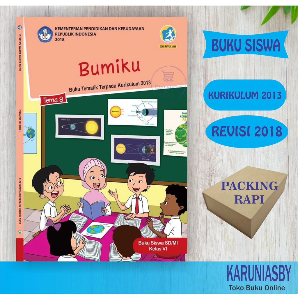 Jual Buku Tematik SD - Kelas 6 Tema 8 - Bumiku - Revisi 2018 Terbaru ...