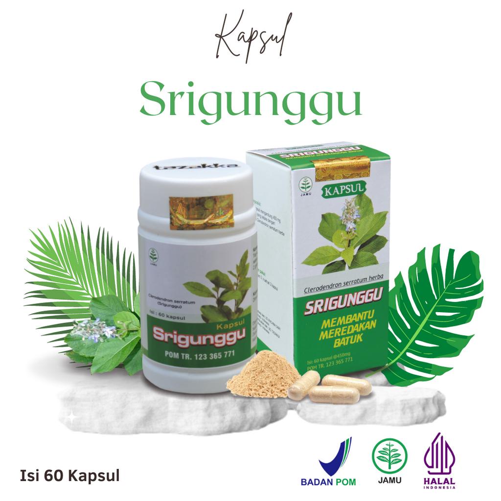 Jual Daun Srigunggu Ekstrak Herbal Tazakka Official Store 60 Kapsul Obat Gurah Batuk Asma Alami 5696