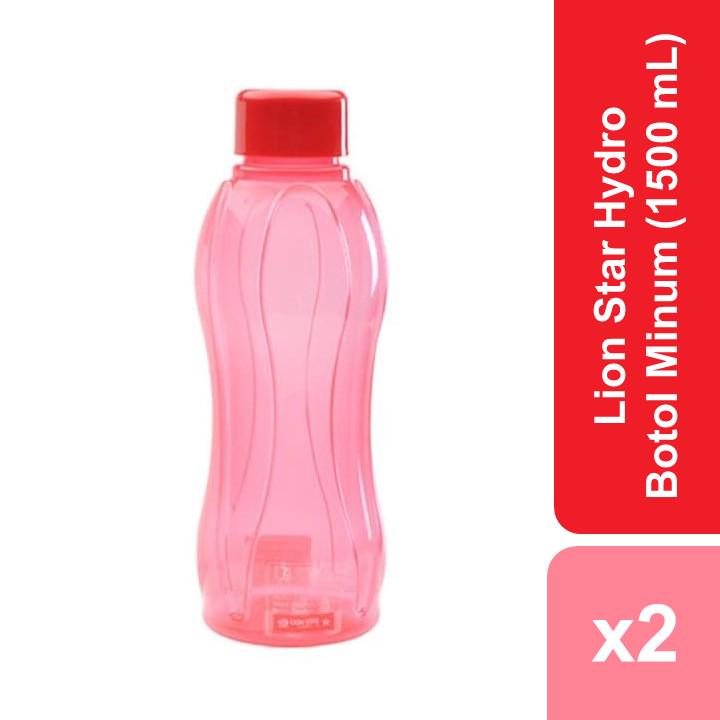 Jual Lion Star Botol Minum Water Bottle Hydro Merah 1500ml X 2 Pcs Shopee Indonesia 