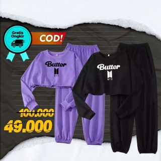 Hoodie dan Celana Jogger Lavender Jin BTS di In The Soop Dua