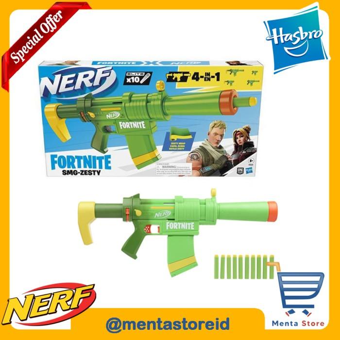 Jual Nerf Fortnite Smg Zesty Removable Stock Barrel 10 Elite Dart Clip 82 Shopee Indonesia