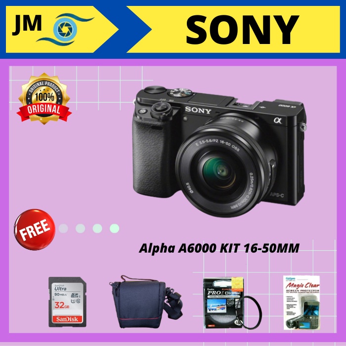 Jual SONY Alpha A6000 Kit 16-50MM OSS | Shopee Indonesia