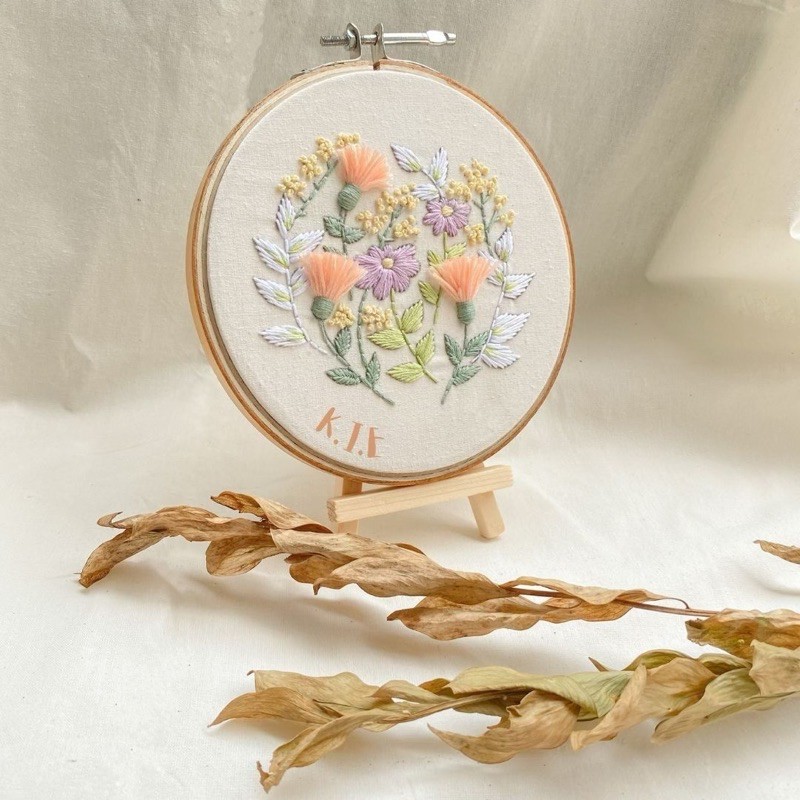 EMBROIDERY KIT PACKAGE TASSFLO PASTEL