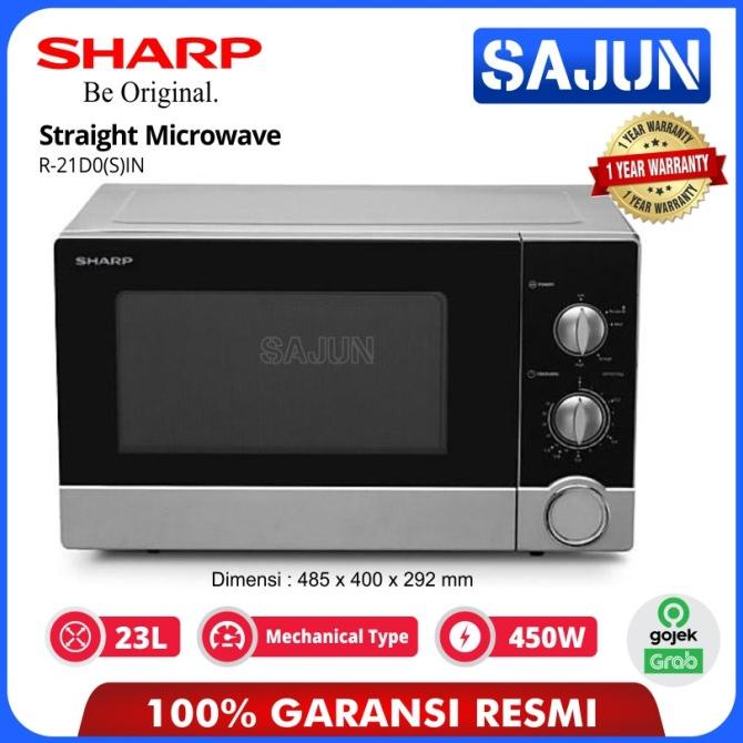 Jual Sharp R21D0 Straight Microwave Oven 23 Liter R21D0(S)IN selalu