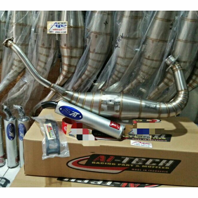 Jual Knalpot Aitech Ai Tech Stainles ORIGINAL X1 X2 Leher L & C ...