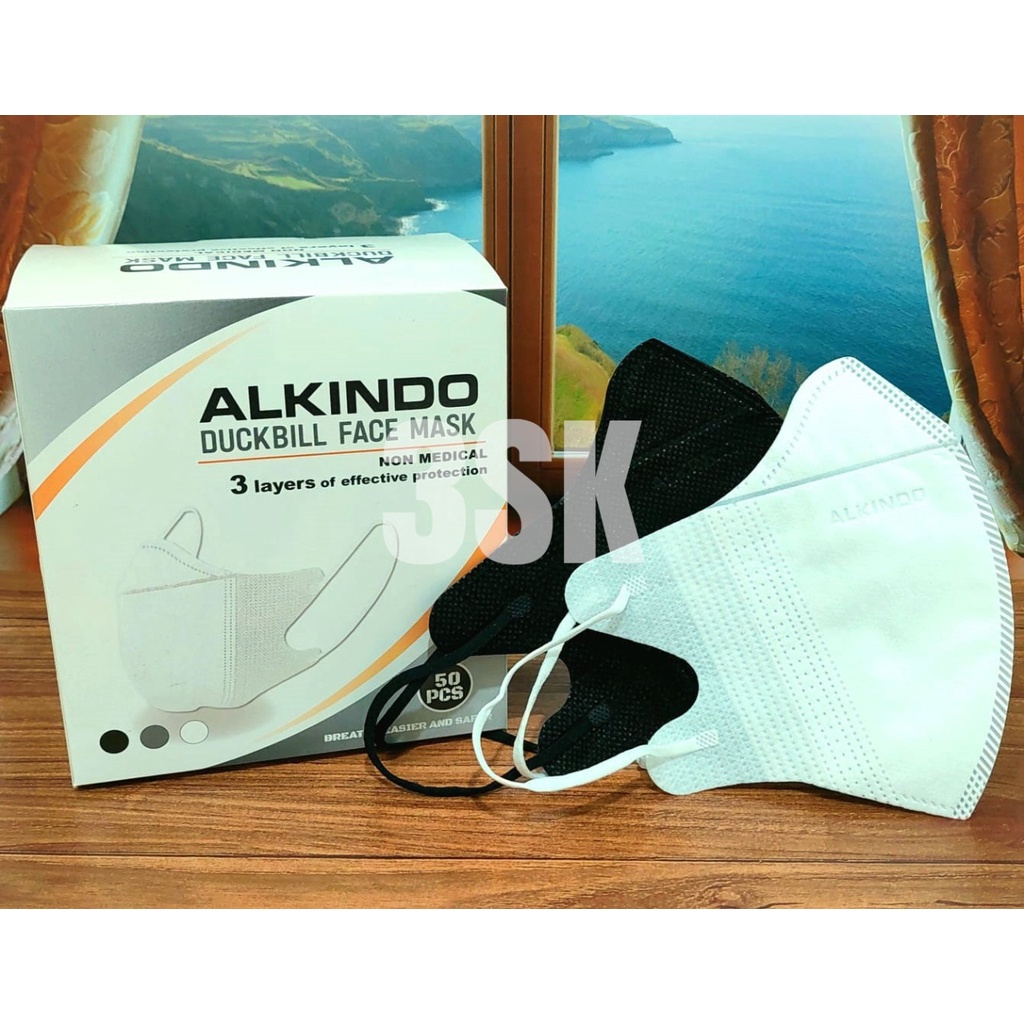 Jual Masker Duckbill Alkindo Isi 50 Masker | Shopee Indonesia