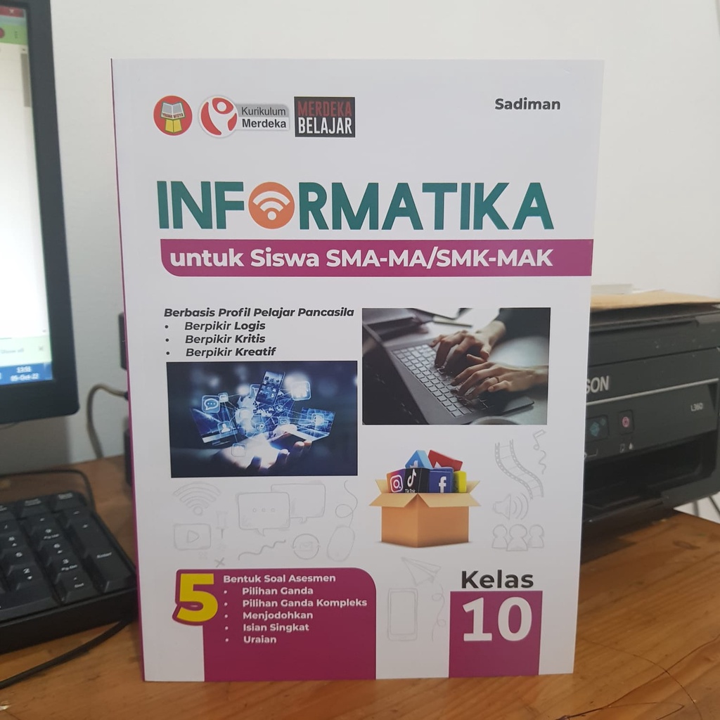 Jual Buku Informatika Untuk Siswa Sma Masmk Mak Kelas 10 Kur Merdeka Yrama Widya Shopee 6745