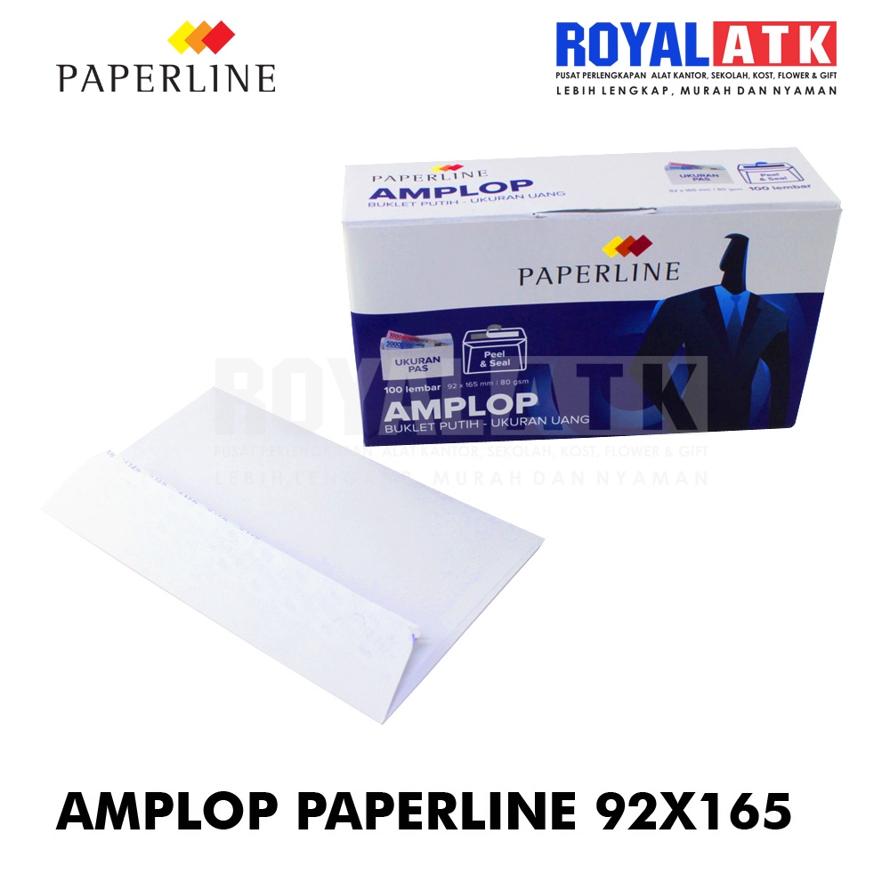 Jual Amplop Paperline Buklet Putih Ukuran Uang X Mm Lem Shopee Indonesia