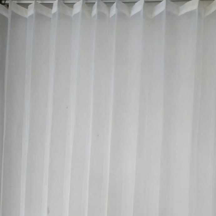 Jual Vitrase POLOS PUTIH LEBAR 2 MTR | Shopee Indonesia