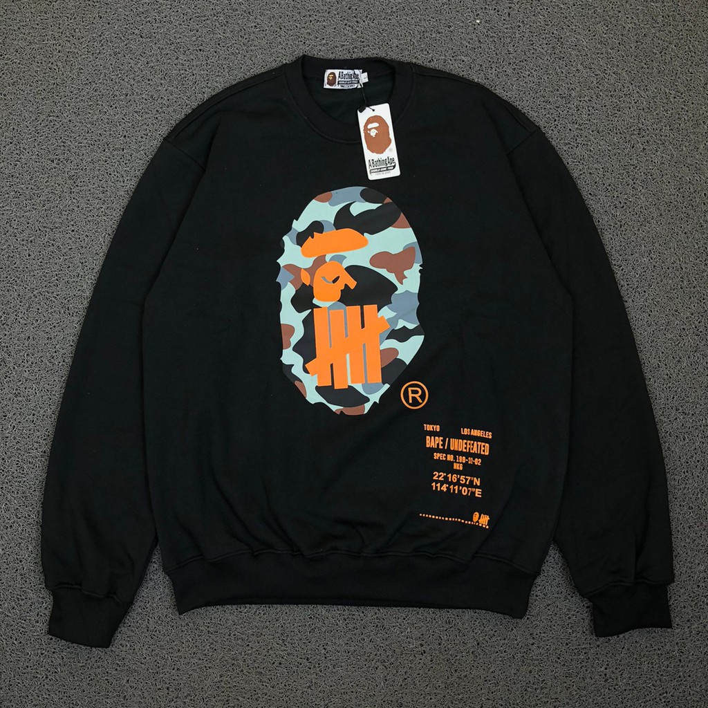 Bape x undefeated crewneck hotsell