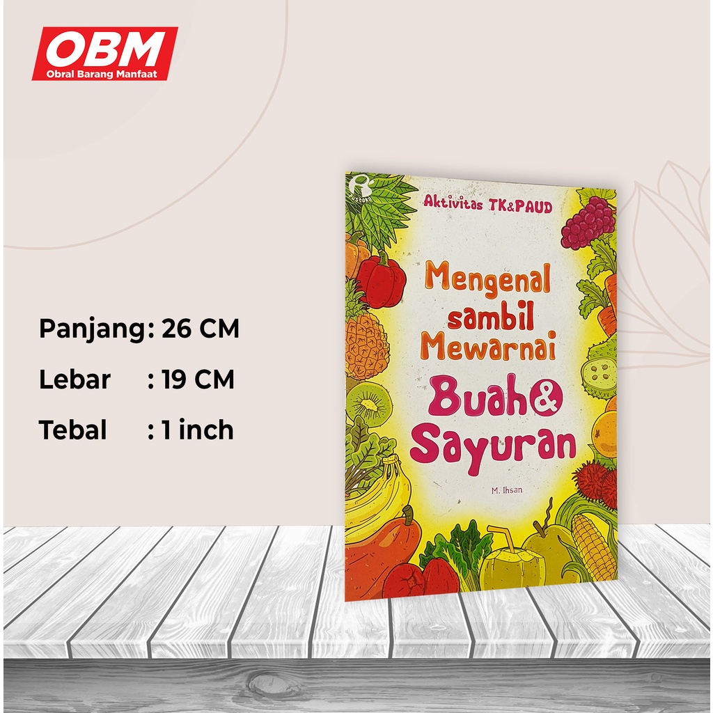 Mengenal Sambil Mewarna Makanan Buah Buahan And Sayur Sayuran Shopee