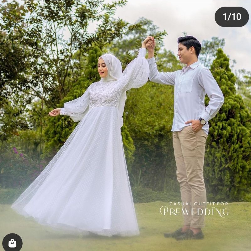 Jual Baju Couple Akad Gaun Putih Shopee Indonesia