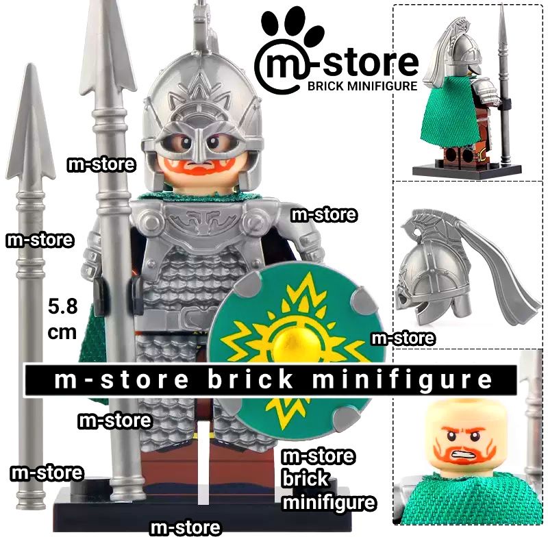 Jual brick lord of the rings LOTR rohan elite guard mini toy figure ...