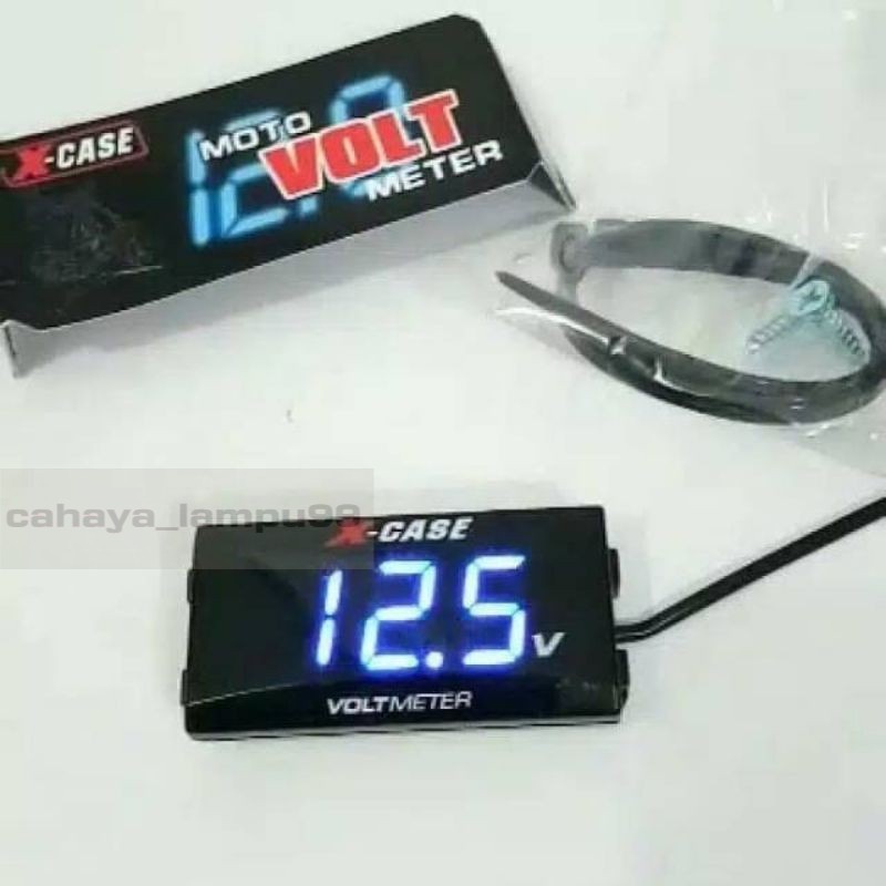 Jual VOLT METER AKI MOTOR ,AMPER AKI DIGITAL | Shopee Indonesia
