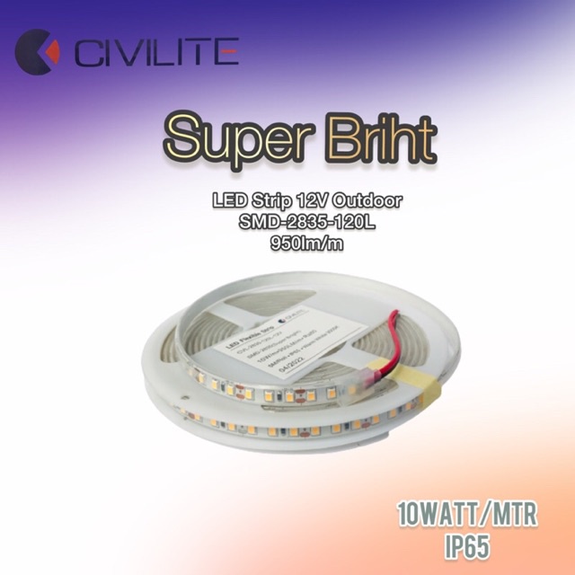 Jual Civilite Lampu LED Strip 12V Super Briht Outdoor SMD 2835 120L ...