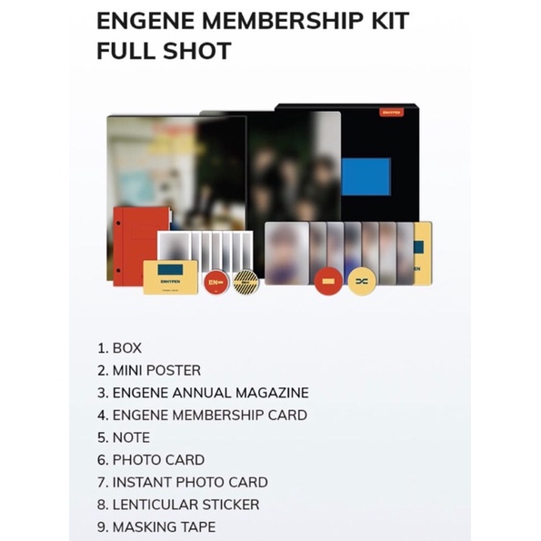 アイドル ENHYPEN 2nd ENGENE MEMBERSHIP アイドル ENHYPEN 2nd ENGENE MEMBERSHIP ENHYPEN | ENGENE