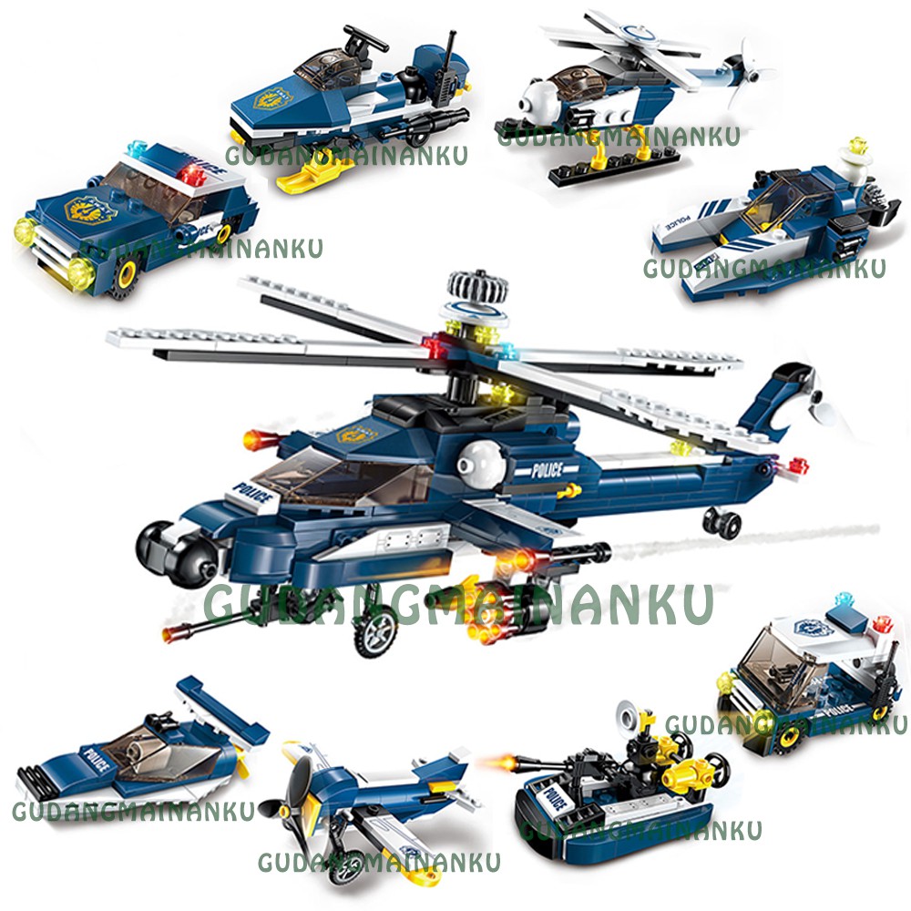 Jual Bricks Blocks Qman Enlighten 1801 Armored Helicopter Windstorm ...