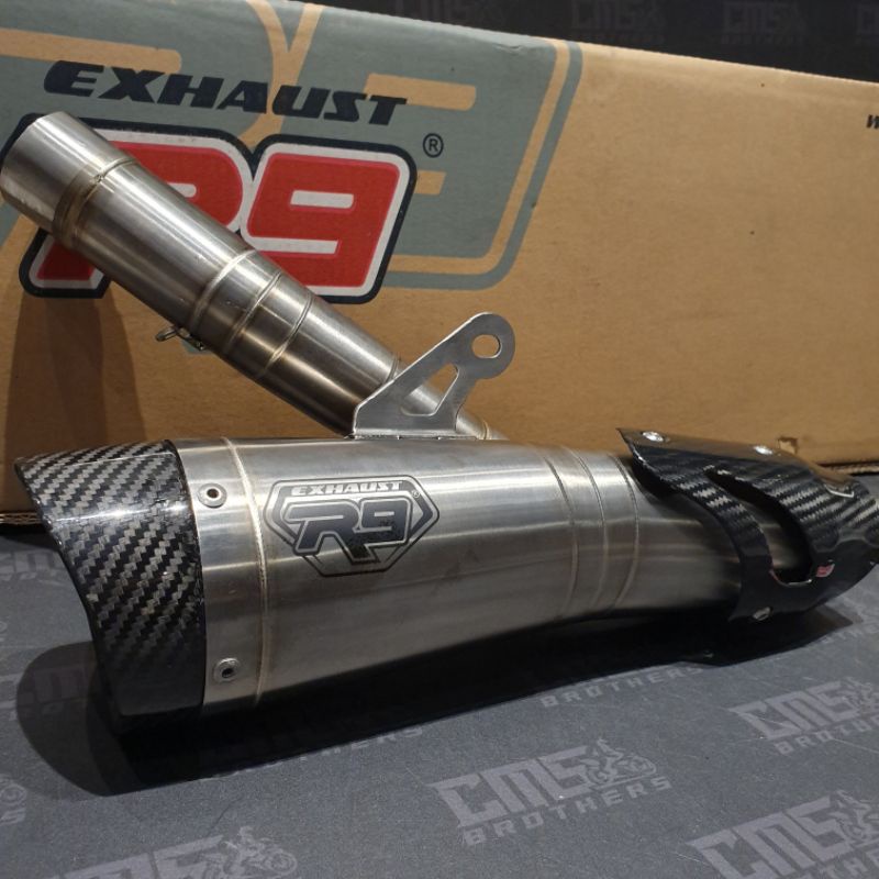 Jual Knalpot R9 H2 Series Stainless SS All New R15 V3 VVA Mt15 Xsr 155 ...
