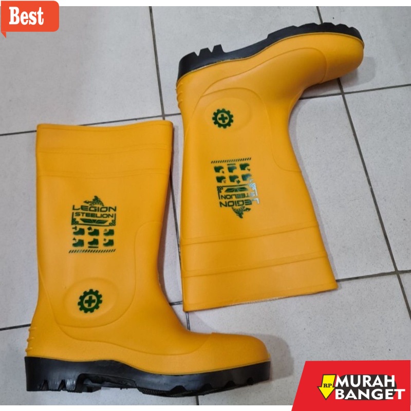 Jual Boot kualitas terbaik LEGION SEPATU BOOT KARET SAFETY UJUNG BESI