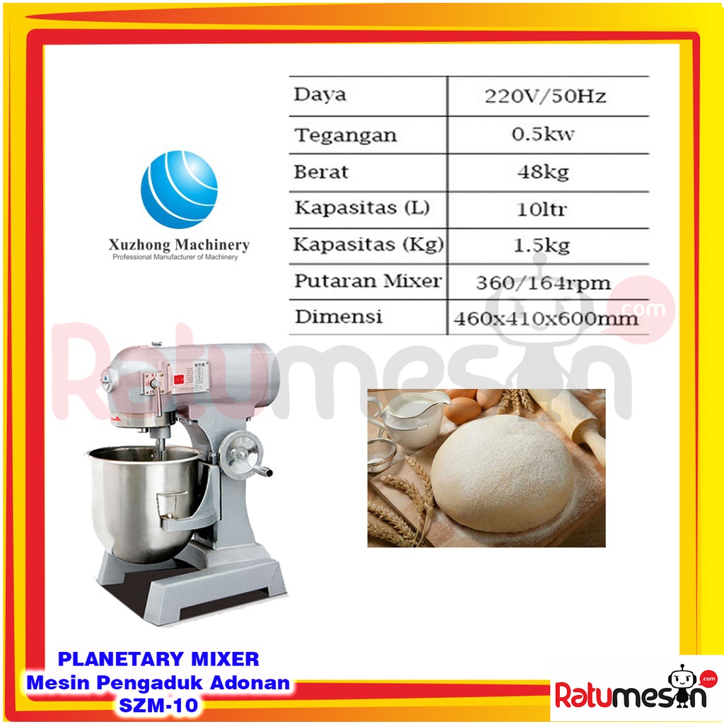 Jual Planetary Mixer Mesin Pengaduk Adonan Liter Szm Xuzhong Shopee Indonesia