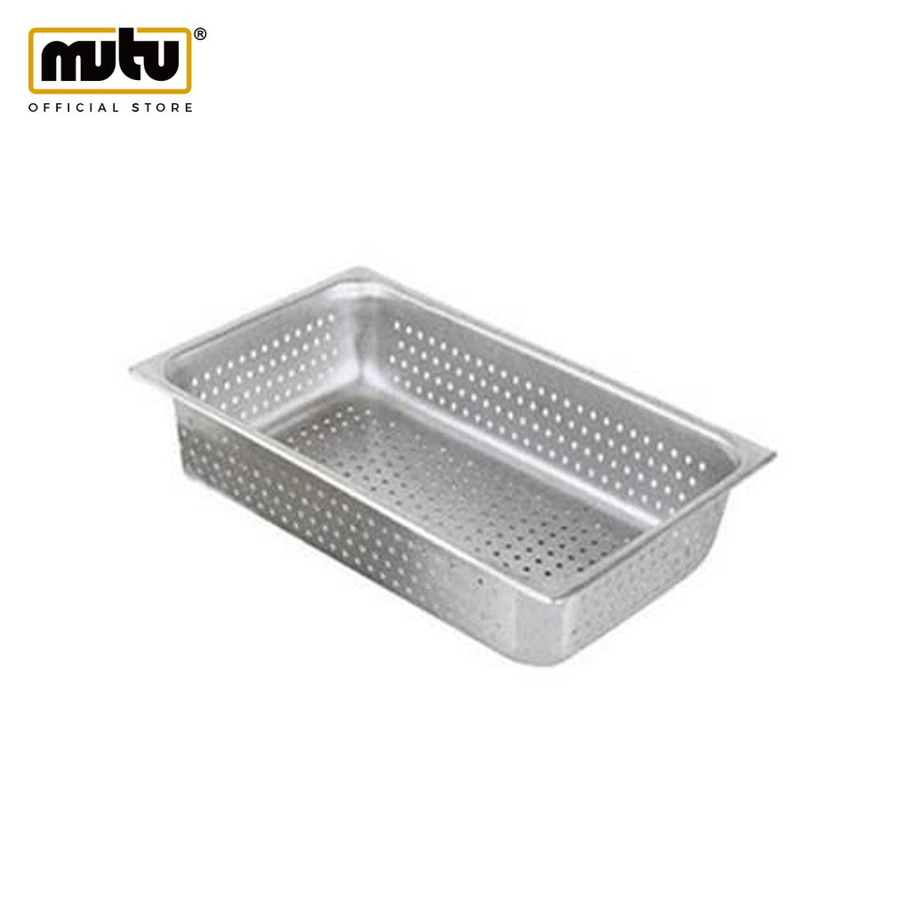 Jual MUTU Food Pan Stainless Perforated Berlubang 1/1 Kedalaman 10 cm ...