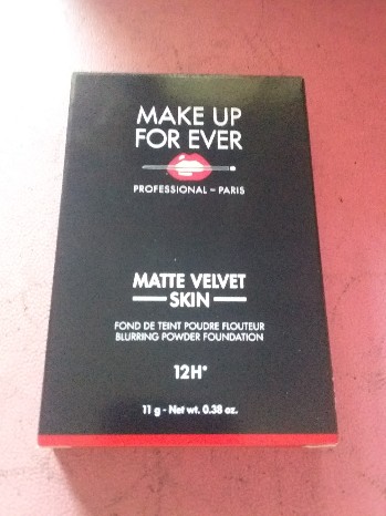 Make Up for Ever Matte Velvet Skin Blurring Powder Foundation, Y455 Praline, 0.38 oz