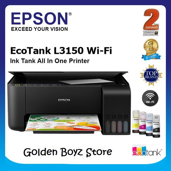 Jual PRINTER EPSON L3150 EcoTank Wifi Printer ALL IN ONE RESMI MURAH