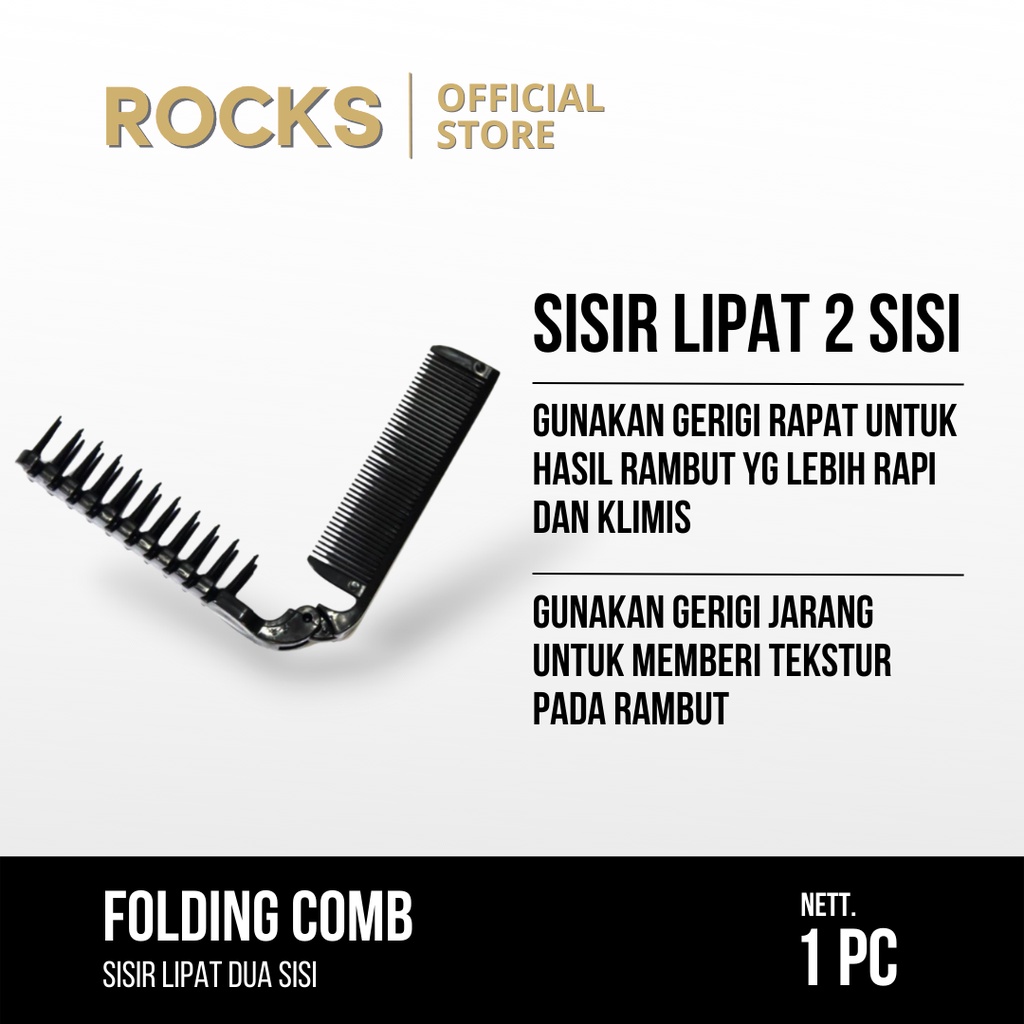 Jual ROCKS Folding Comb | Shopee Indonesia