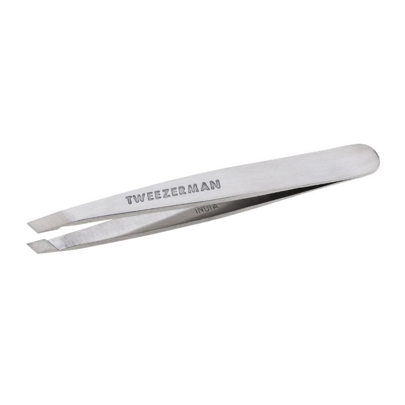 Tweezerman Juego De Pinzas Pequeñas Con Estuche De Viaje, Pinzas De Punta E Inclinación, Pinzas Para Viajes (colores Surtidos