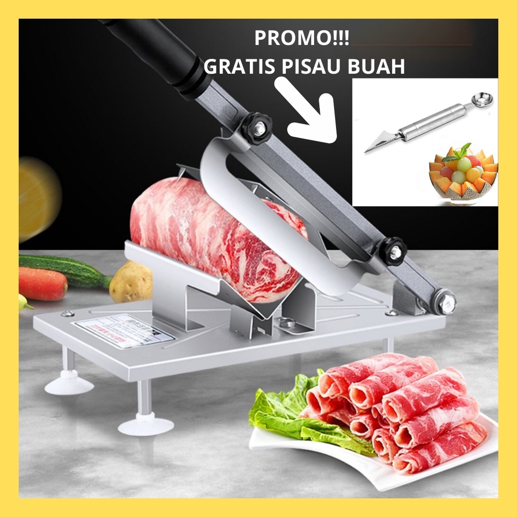 Jual Meat Slicer Pengiris Daging Manual Stainless Pisau Alat Iris