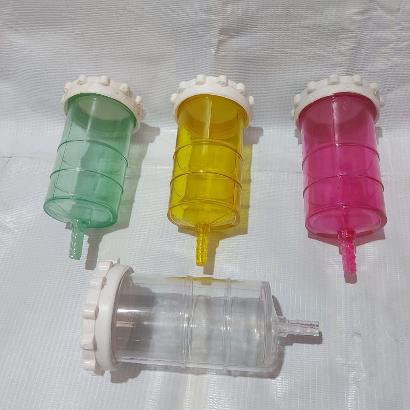 Jual botol wadah air radiator plastik warna transparan kuning biru ...